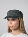 Кепка STETSON арт. 7491802 ARMY CAP DENIM (синий / бежевый)